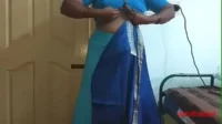 Beautiful Indian Housewife In Sari Having Erotic Sex With Pussy Fucking And Creampie